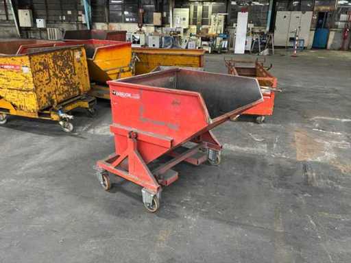 Labruche Benne basculante sur roulettes