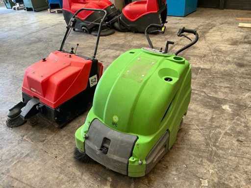 Gansow 512/Hako Hamster 700 Samobieżny zamiotacz (2x)