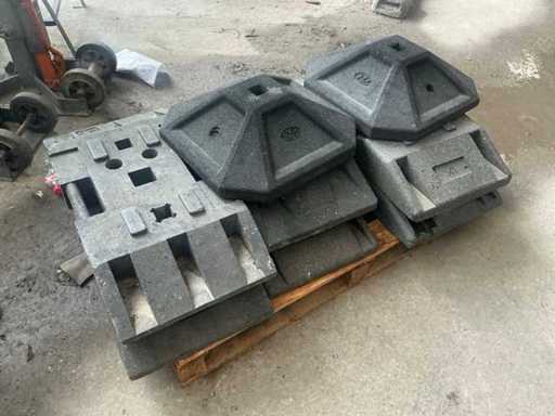 Plastic Construction Fence Block (8x)