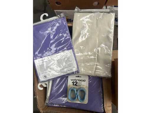 Party-Duschvorhang/Duschringe