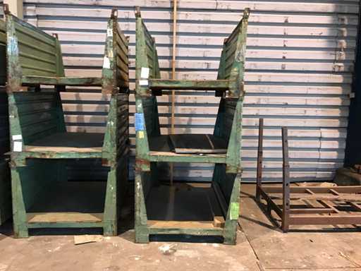 Stivuire lad? din o?el (3x)