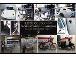 Sammlung klassischer Ducati-, Motobecane- und Lamborghini-Fahrzeuge
