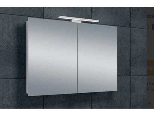 SaniJura Mirror cabinet with senso lighting and socket 80x65 cm