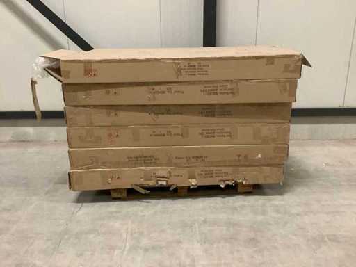 Miroir en bronze gris Great Home 160x40x6 (12x)