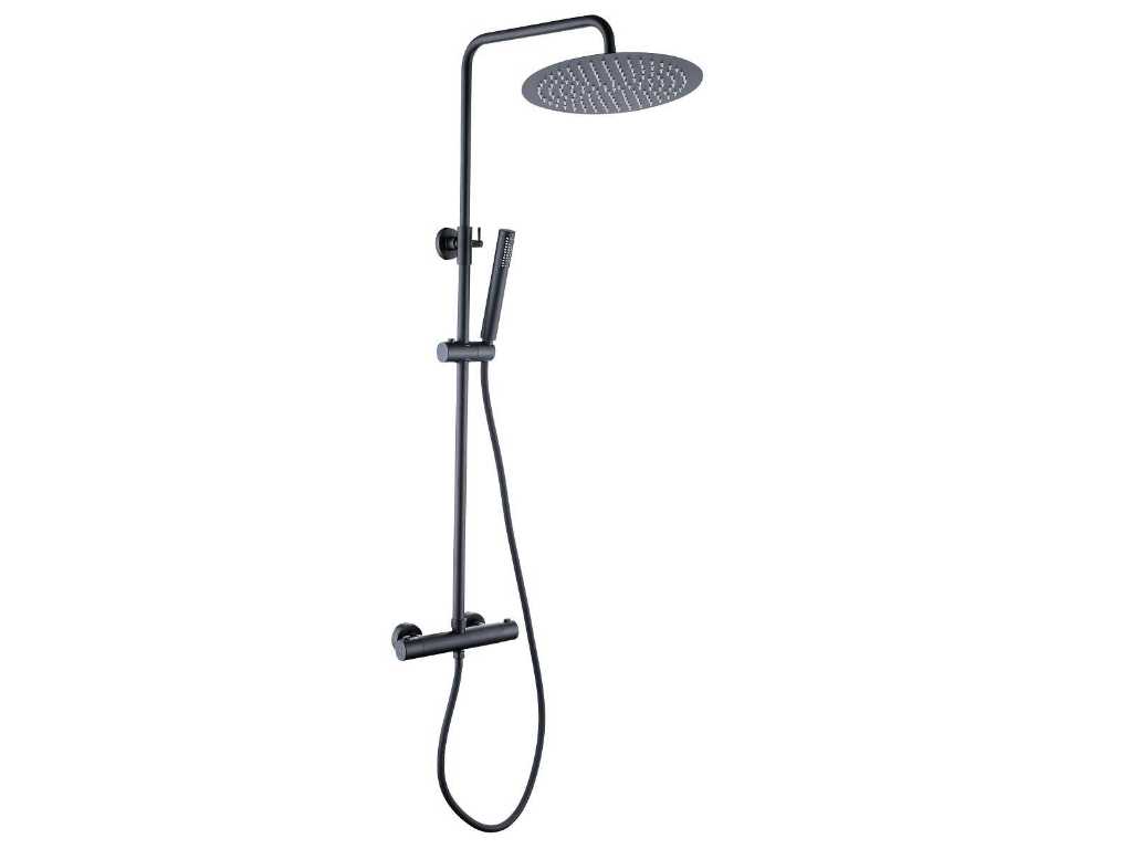 Thermostatic surface-mounted rain shower set - Olga (various colors)
