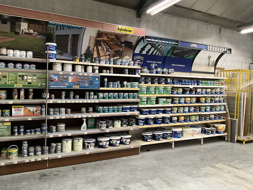 Large lot with approx. 350 x various wall & ceiling paint, stains wo STELATEX, HAMMERITE, DULUX