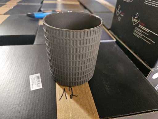 48x Serax - Sigilata - beker 8cm zwart
