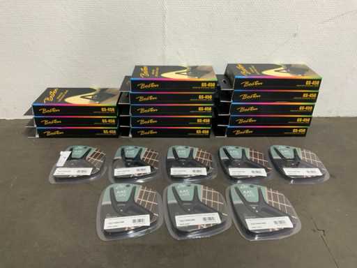 Batch of capos and guitar stands - Boston GS-450 and Eko Capo