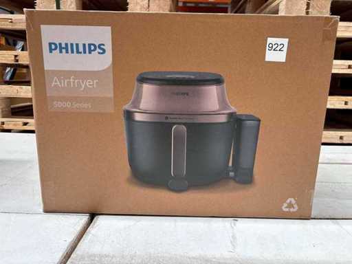 PHILIPS Airfryer Series 5000 with Steam Function and Focuser Rail - NA547/07 - Steam Cleaning - Steam Cooking - 7.2L - Up to 6 People - Air Fryer with Steam Function
