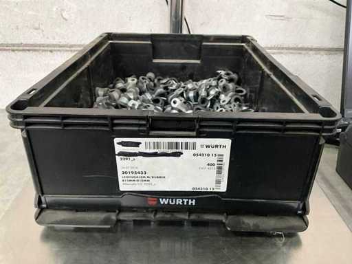 Würth 4.77 kg Leidingklem met rubber B15 mm - D10 mm in stapelbare bak