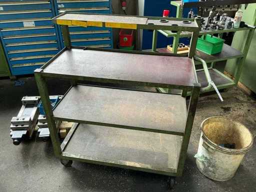 Shelf transport trolley