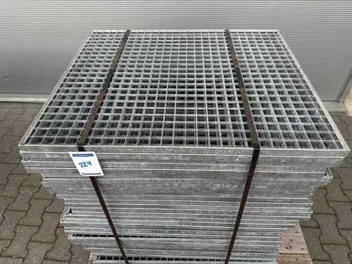 Pavimento a listelli in acciaio 890x740mm (38x)