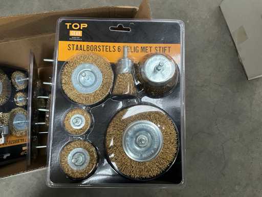 Topgear staalborstels 6-Delige set (10x)