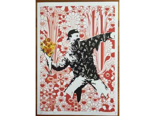 MORTE NYC: Banksy Flower Thrower