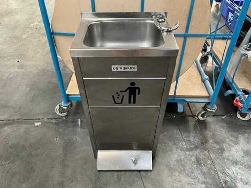 GGM Gastro RVS handenwasser/afvalbak