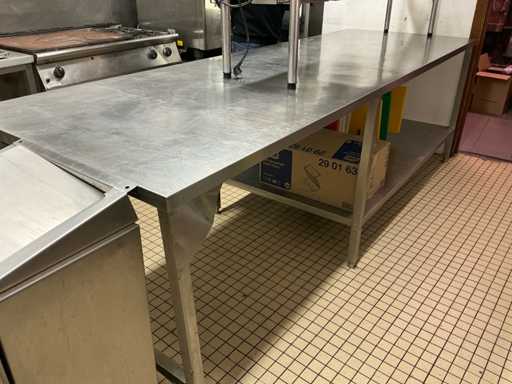 Inox werktafel