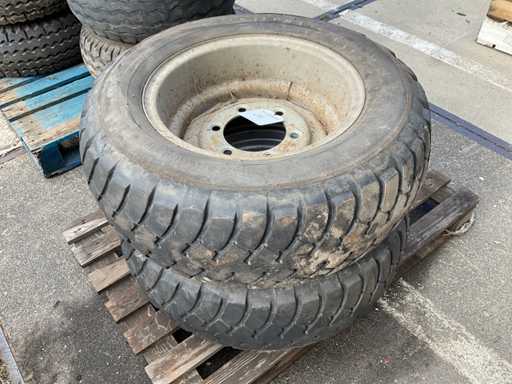 Pneu Dunlop avec jante (2x)