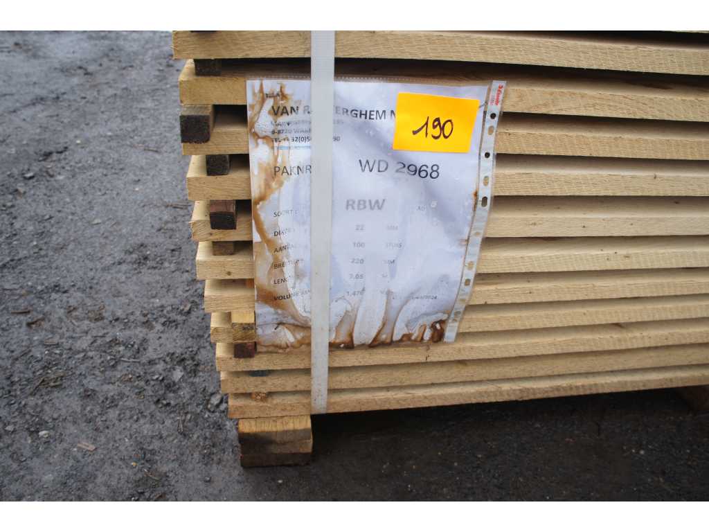1,48 m³ Oak planks
