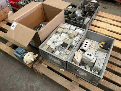 Elektromotor und Installationsmaterial