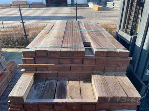 Poutres Angelim Pedra brutes 1600-1900x105x55mm (107x)