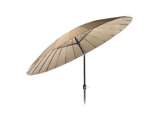 MaxxGarden 21133 Garden and Balcony Parasol - 270 cm - grey-cream