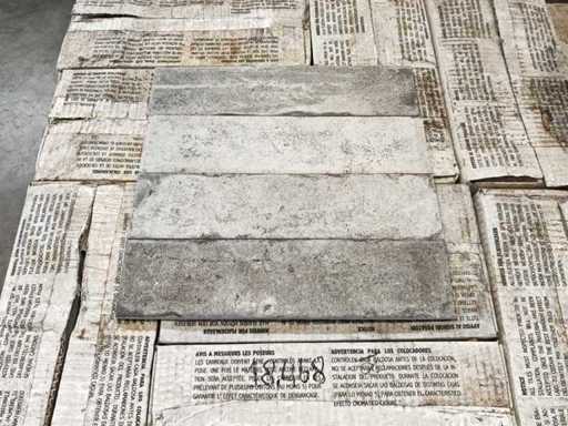 Coem Bricklane Cemento Mat Floor Tile 7.5x30.5 cm 16.9 m²