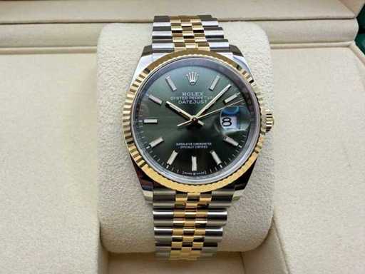 Rolex Datejust 36 126233 | Zielony Stick Dial | Jubilee | Nienoszone | 2026
