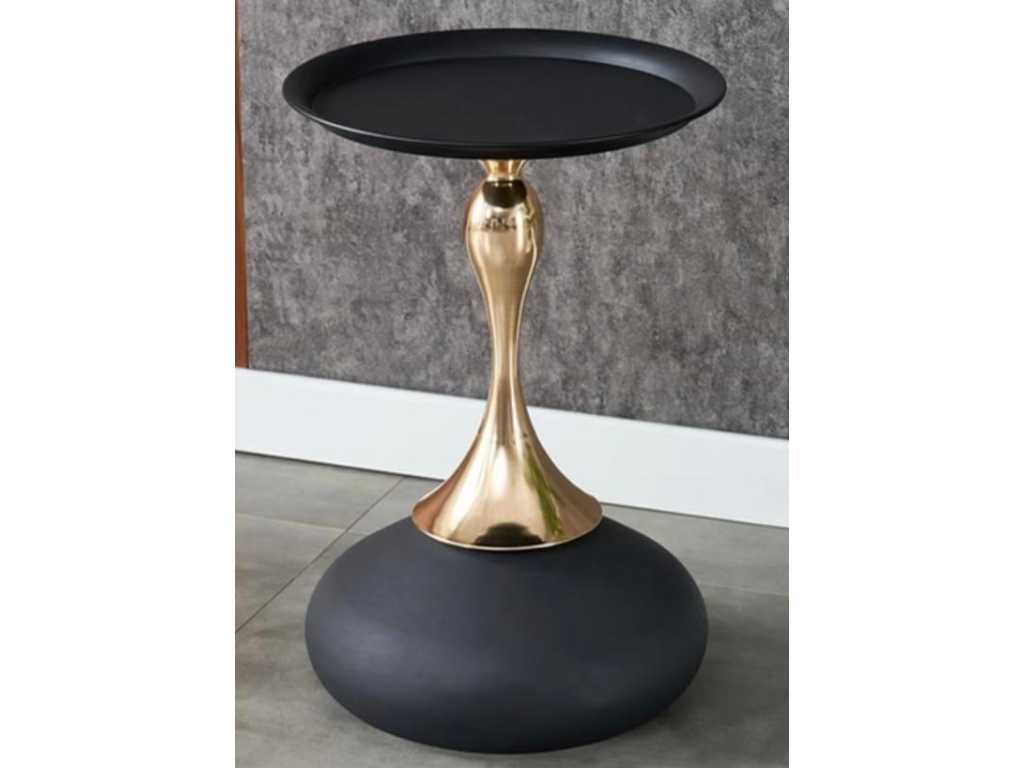 Side Table - Black & Gold 