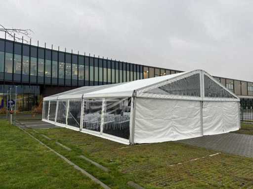 Wymiana namiotów - TT110 - Łuk Aluhal – przezroczysty dach 10x20M