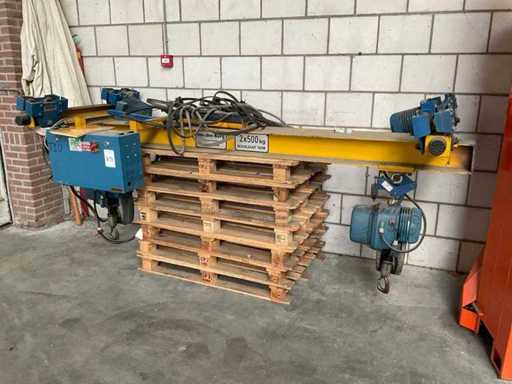 1986 Van den Berg/Demag Grue double suspendue à poutre simple