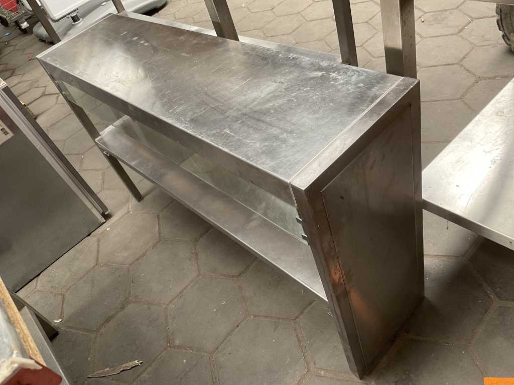 Arbeitstisch aus rostfreiem Stahl