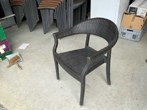 Les agriculteurs tissent chaise terrasse empilable (6x)