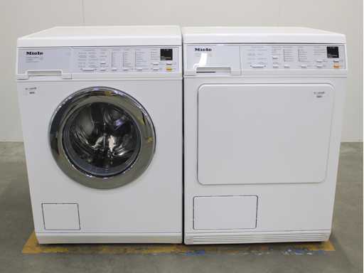 Aparat de spălat Miele V 5860 SoftCare System & Uscător de rufe Miele T 8463 C SoftCare System