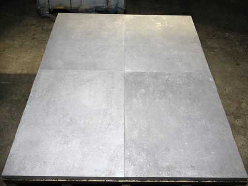 Keramische tuintegels (ca.57.6m²)