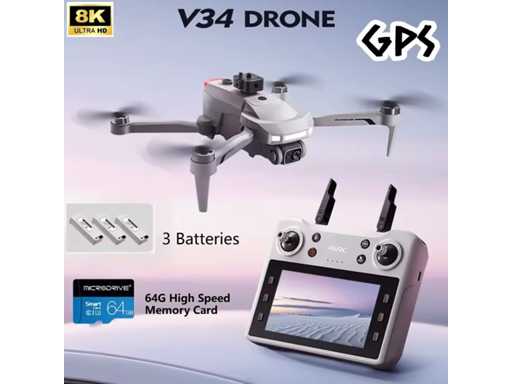 Drone 8k Dreikamera (10x)