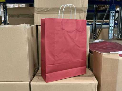 Sacs de transport en papier 41x32x12cm Rouge (4000x)
