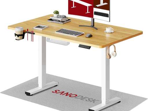 Bureau Assis Debout Électrique Plateau Complet