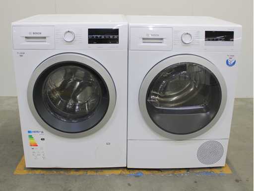 Bosch Series|6 AquaStop EcoSilence Drive Waschmaschine & Bosch Series|4 Wäschetrockner