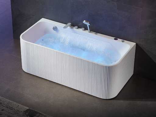 Bain de massage en surface Mawialux - cascade - choix blanc mat ou blanc brillant
