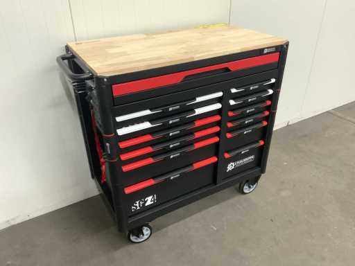 Stahlgruppe - Jumbo - Tool trolley 13 drawers + 4 in 1 Battery tool