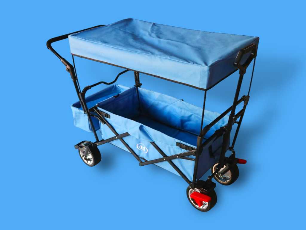 Axi - Wagon de plage pliable bleu