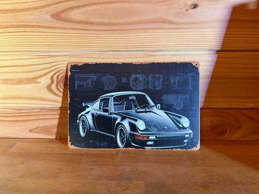 Metalen reclamebord 30x20cm