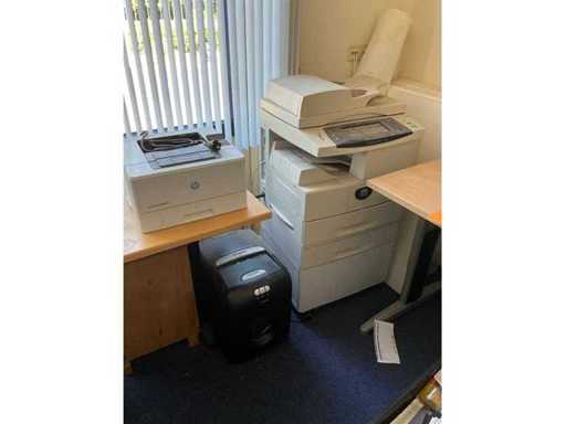 Xerox Workcentre 4150 + HP Lser Jet Pro + Rexel papierversnipperaar