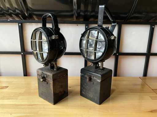 Decorative miner's lamp (2x)