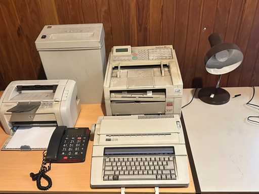 Inventaire de bureau vintage en 6 pièces