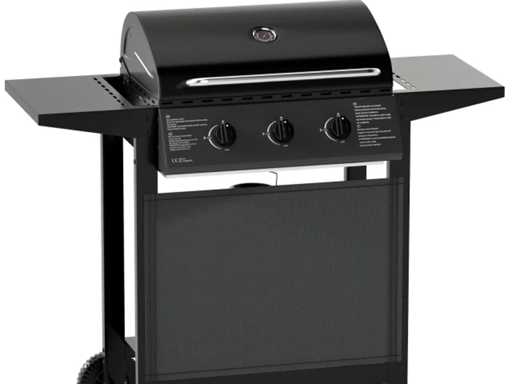 Barbecue à gaz avec 3 zones de cuisson