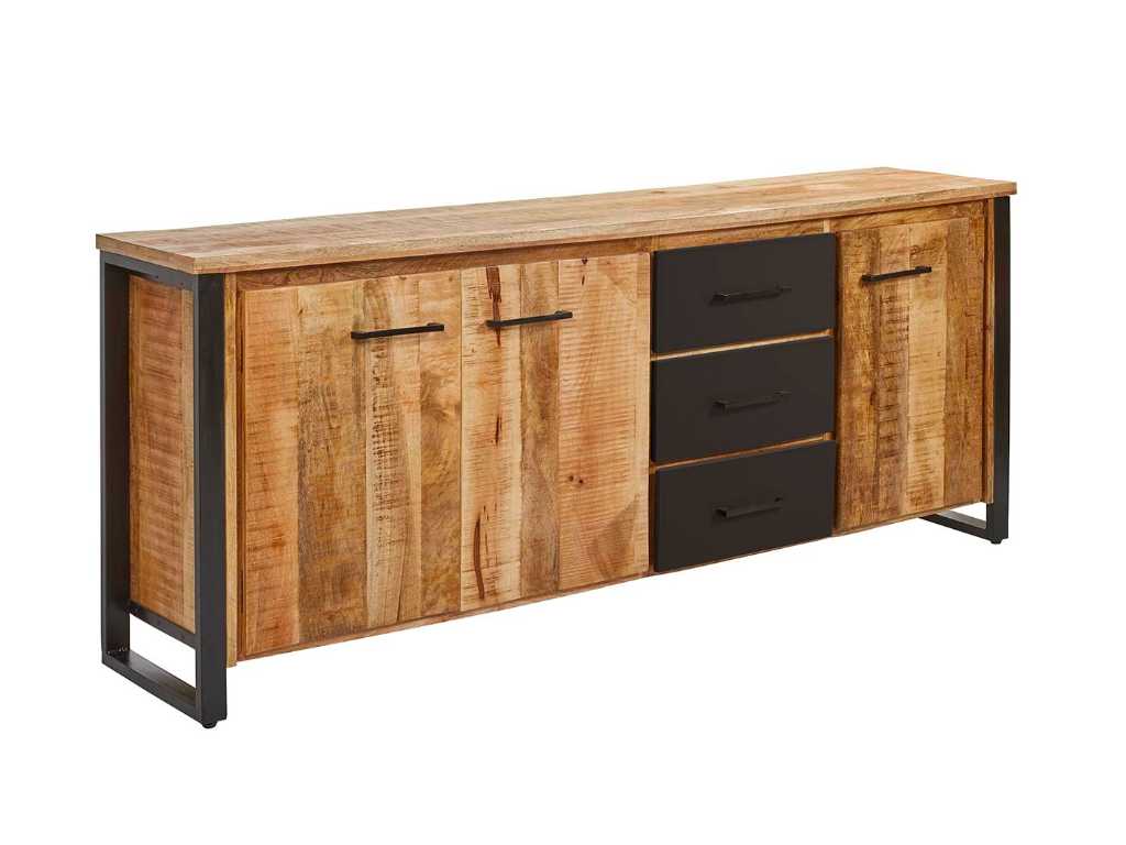 Assembled sideboard SAN REMO 215 cm in solid wood
