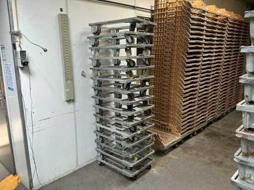 Carrello per cassa impilabile / carrello per cassa per il pane (15x)