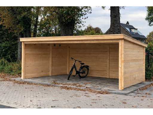 Fichten-Terrassenüberdachung – 350x400x220 cm