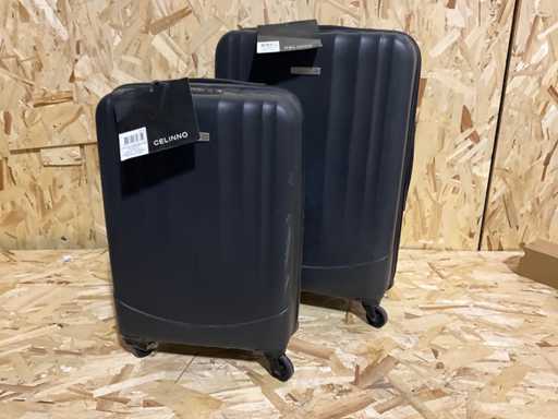 Celinno Reiskofferset 36x21x55cm en 46x26x65cm